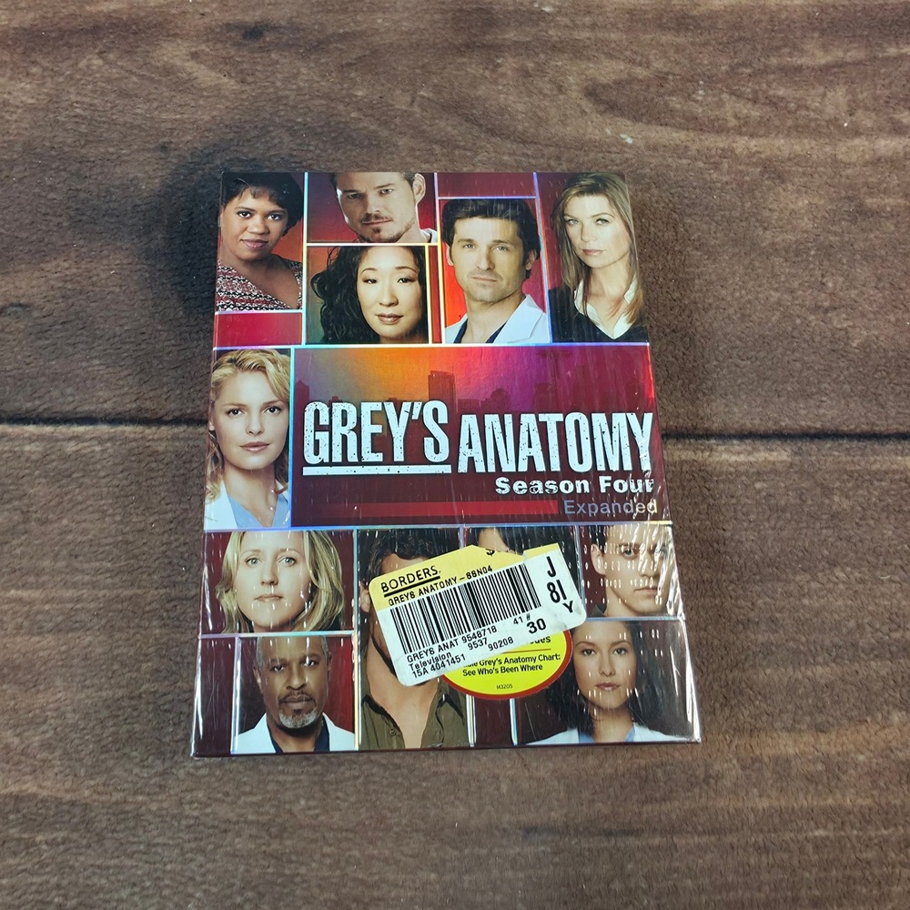 ABC Grey's Anatomy Season Four Expanded DVD Set New Sealed Medical Drama 2008